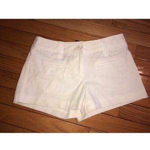 White Express shorts